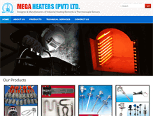 Tablet Screenshot of megaheaters.com